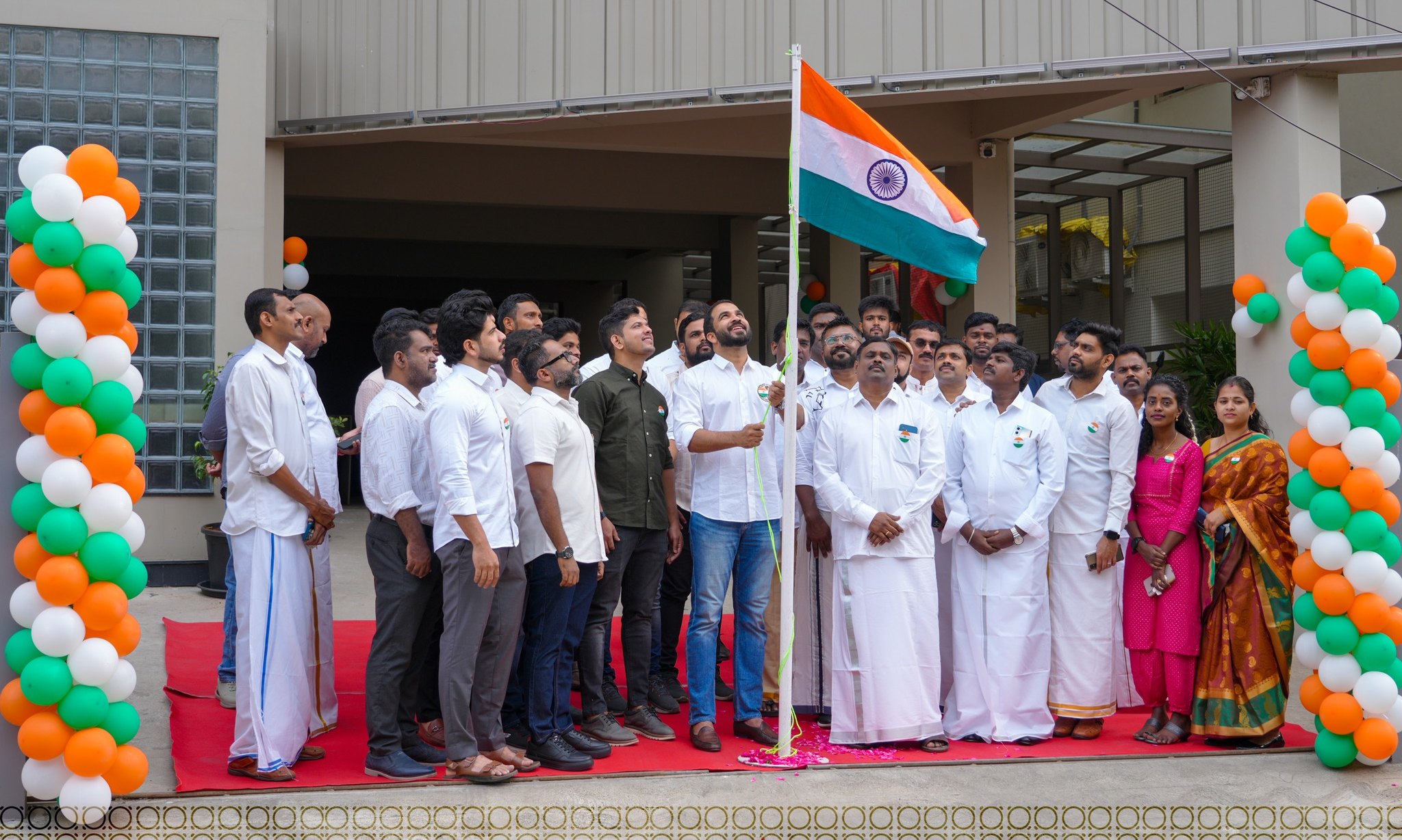 The Zaitoon Calicut team gathered at the restaurant on opening day